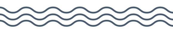 Multiple wavy lines in shades of blue and gray on a black background.